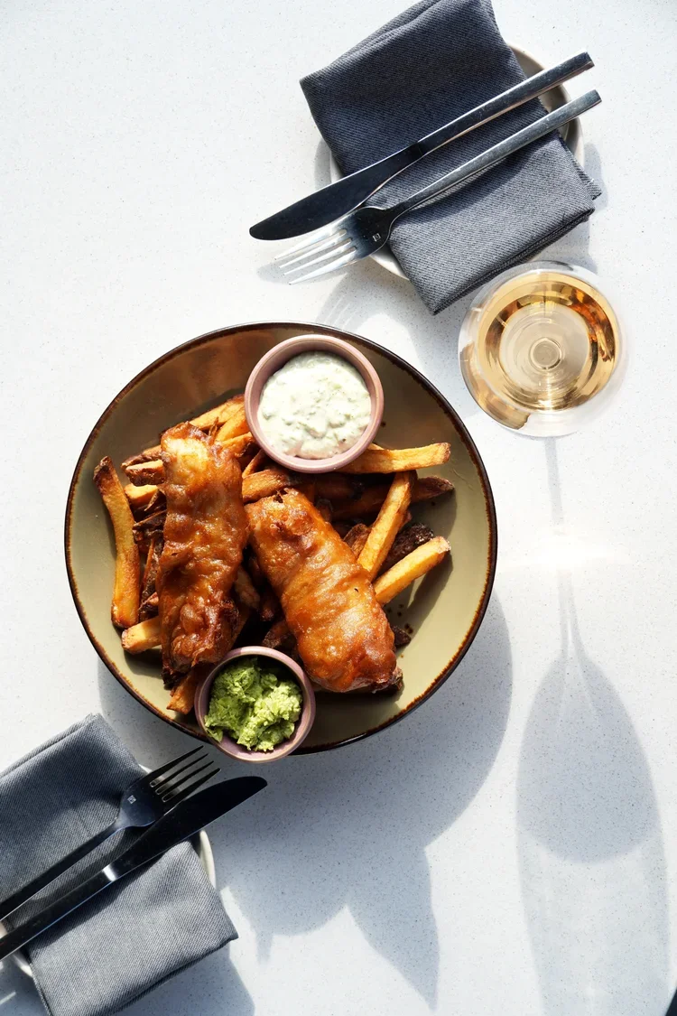 Fish and Chips made for Stowe's British Invasion at Cork Restaurant — farm-to-table dining in Stowe, Vermont