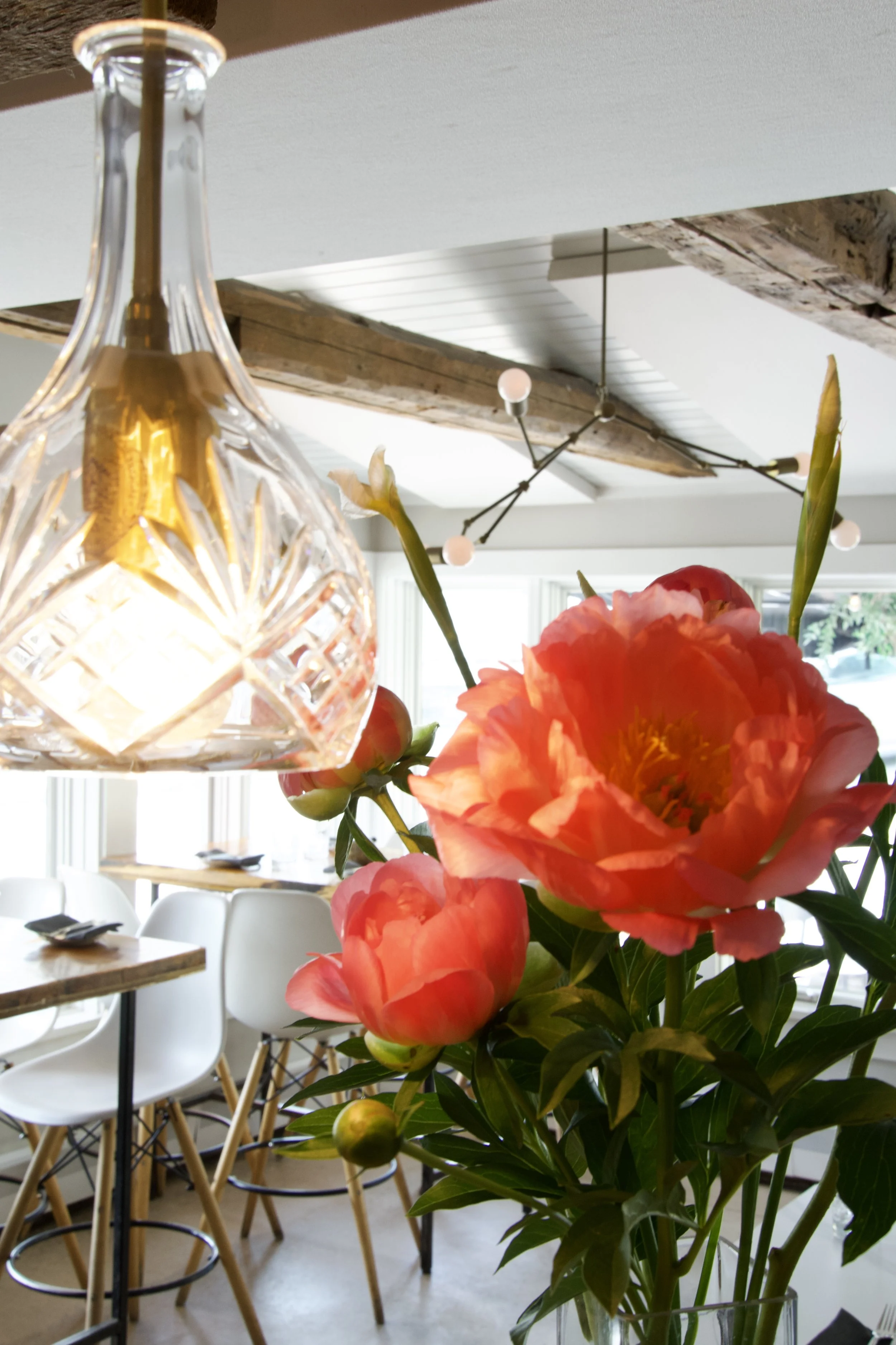 Cork Restaurant's cozy interior
