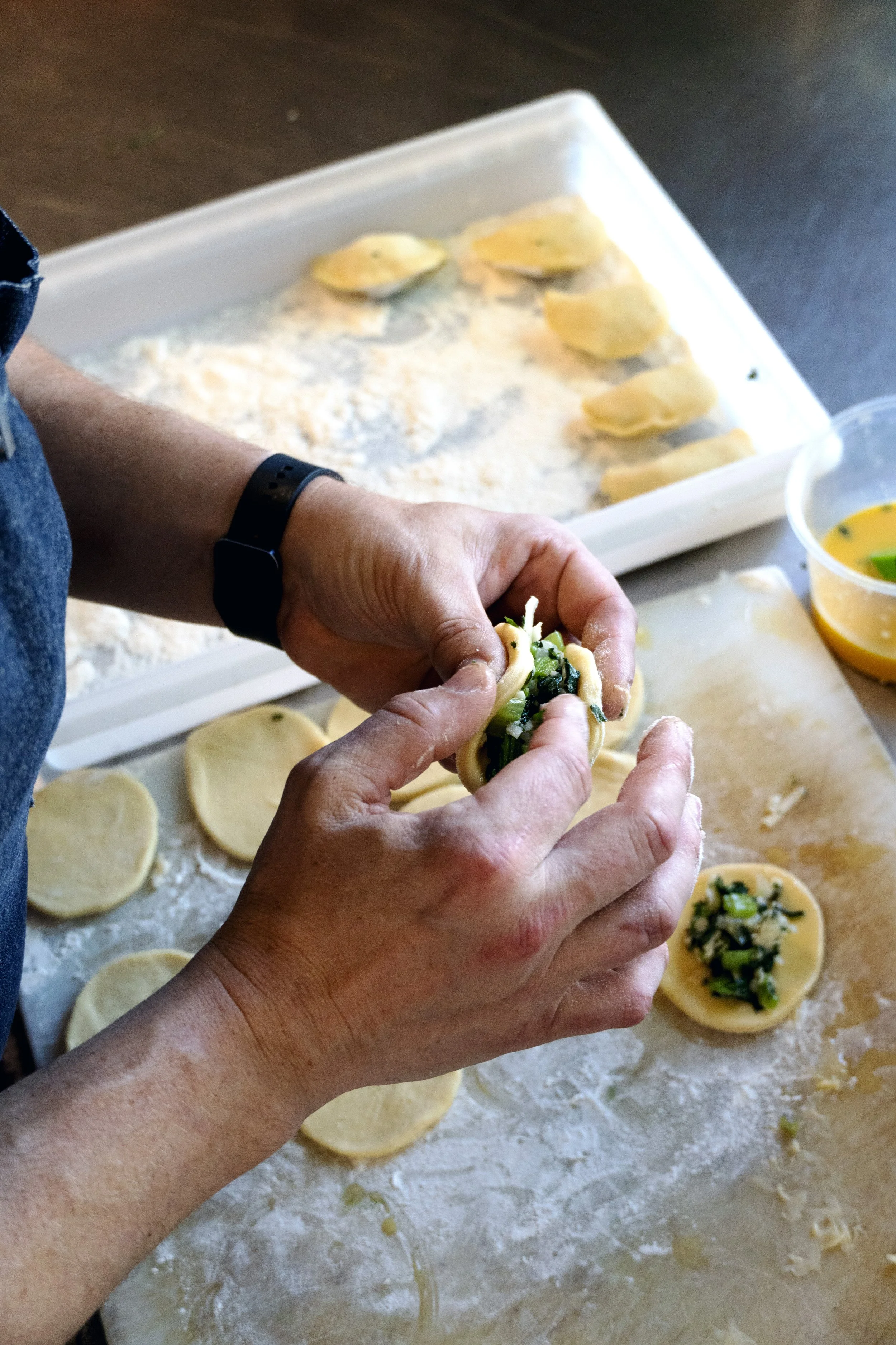 Chef-made pierogies at Cork Restaurant