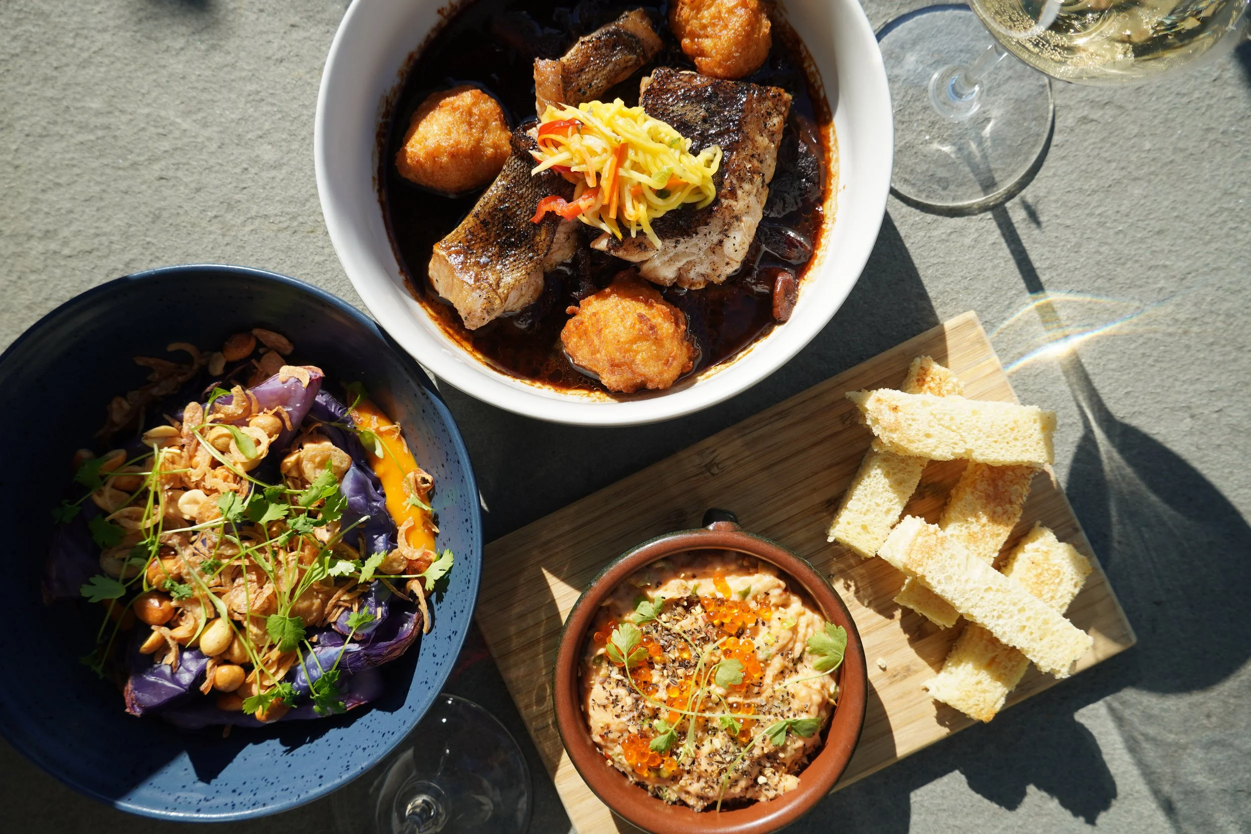 Seasonal plates at Cork Restaurant in Stowe, Vermont — locally sourced ingredients from Vermont farms