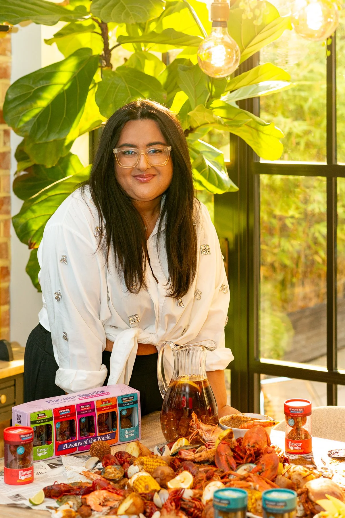Portrait of Tina founder of Flavour Bombs in North London