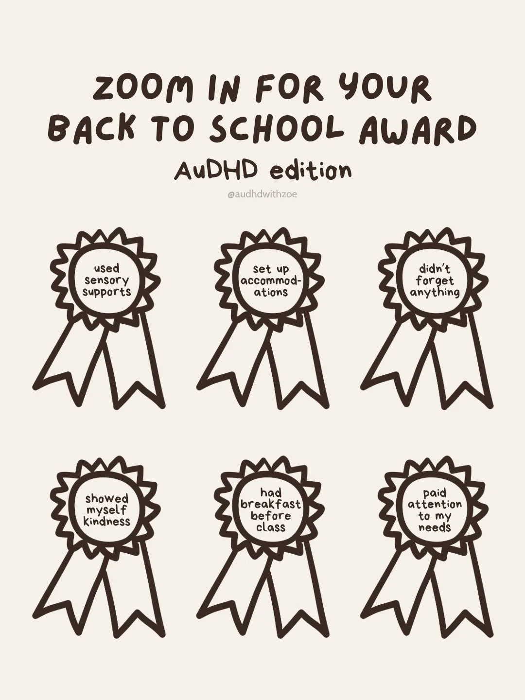 you did it! which award(s) are you claiming? 🏅

#backtoschool #adhdstudent #audhd #adhdproblems #adhdcoach