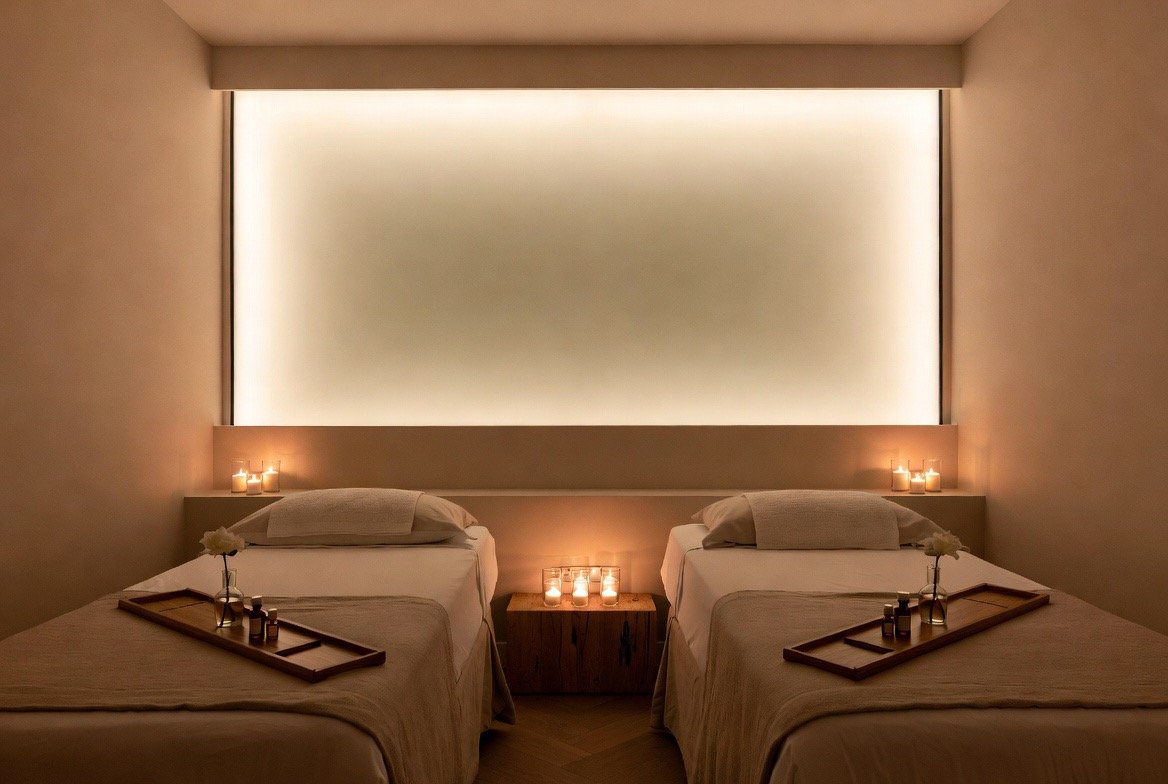 Couples massage treatment room at Zen Spa at Tropicana in Atlantic City