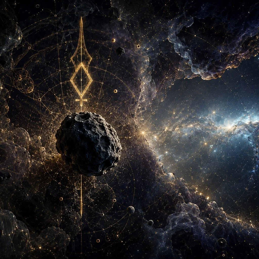 Pallas astrology artwork symbolizing strategic intelligence and clear perception