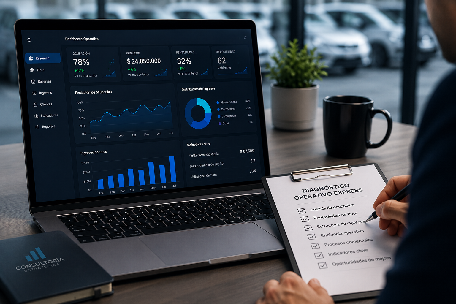 diagnostico operativo de rent a car - rently especialista