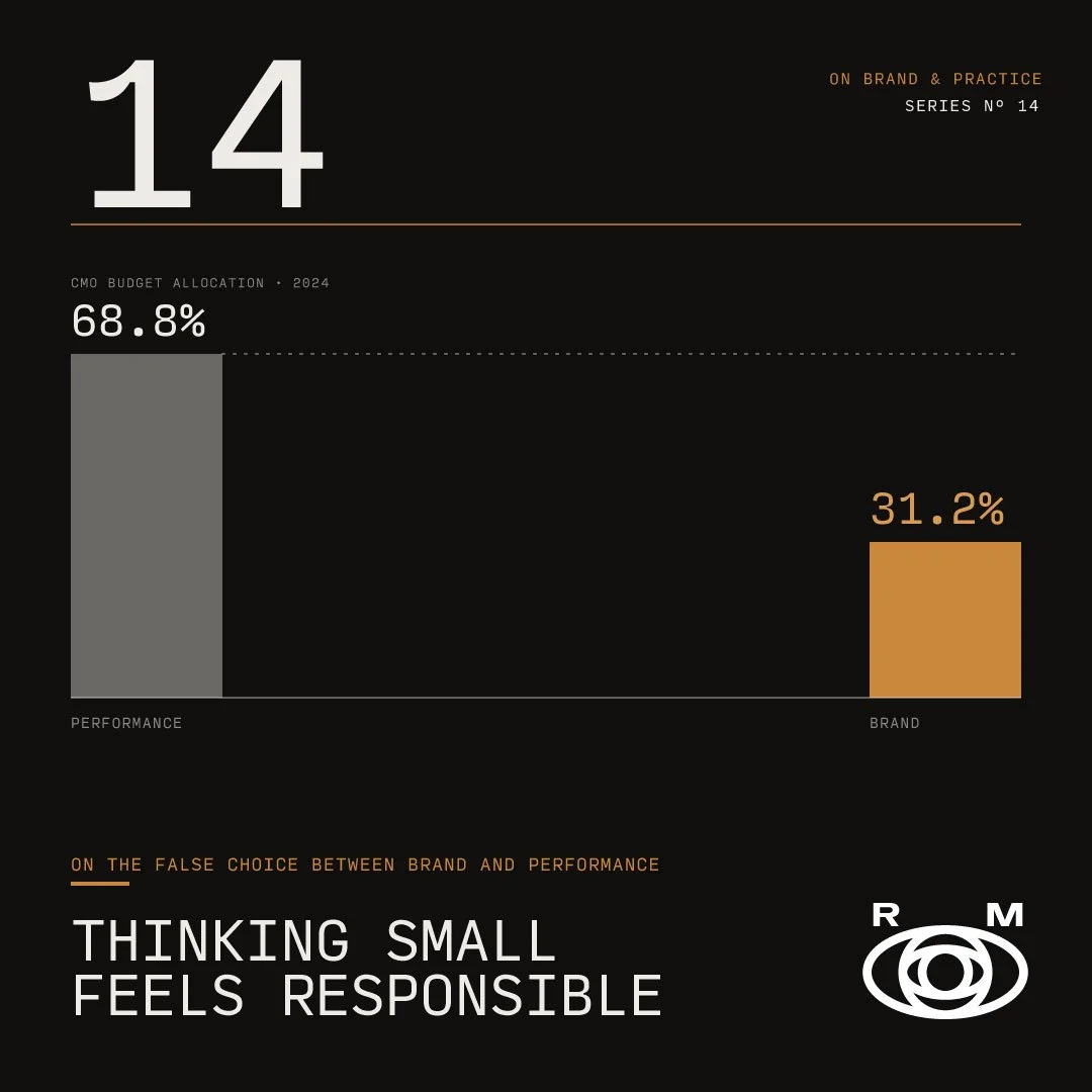 Thinking small feels responsible until discount is the only language left.