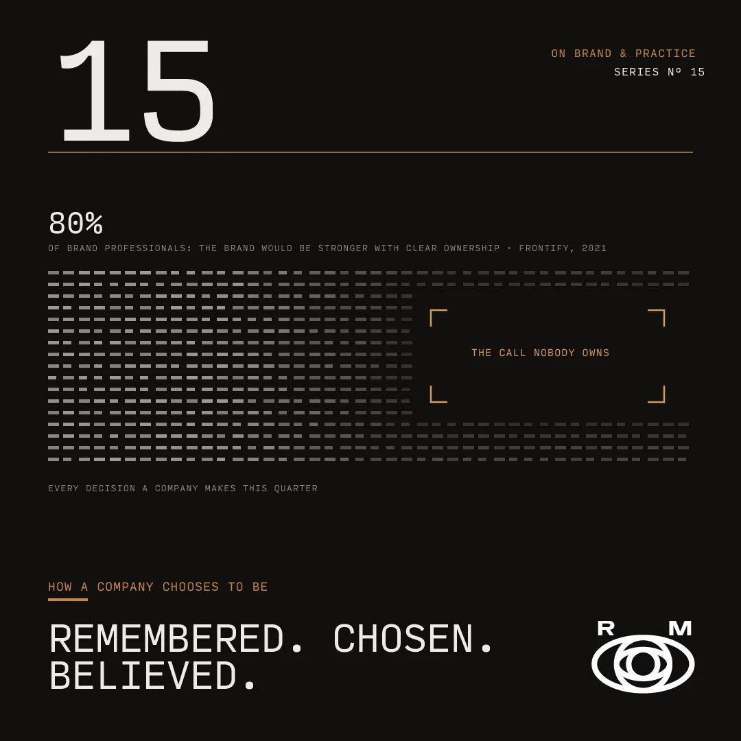 How a Company Chooses to Be Remembered, Chosen, and Believed