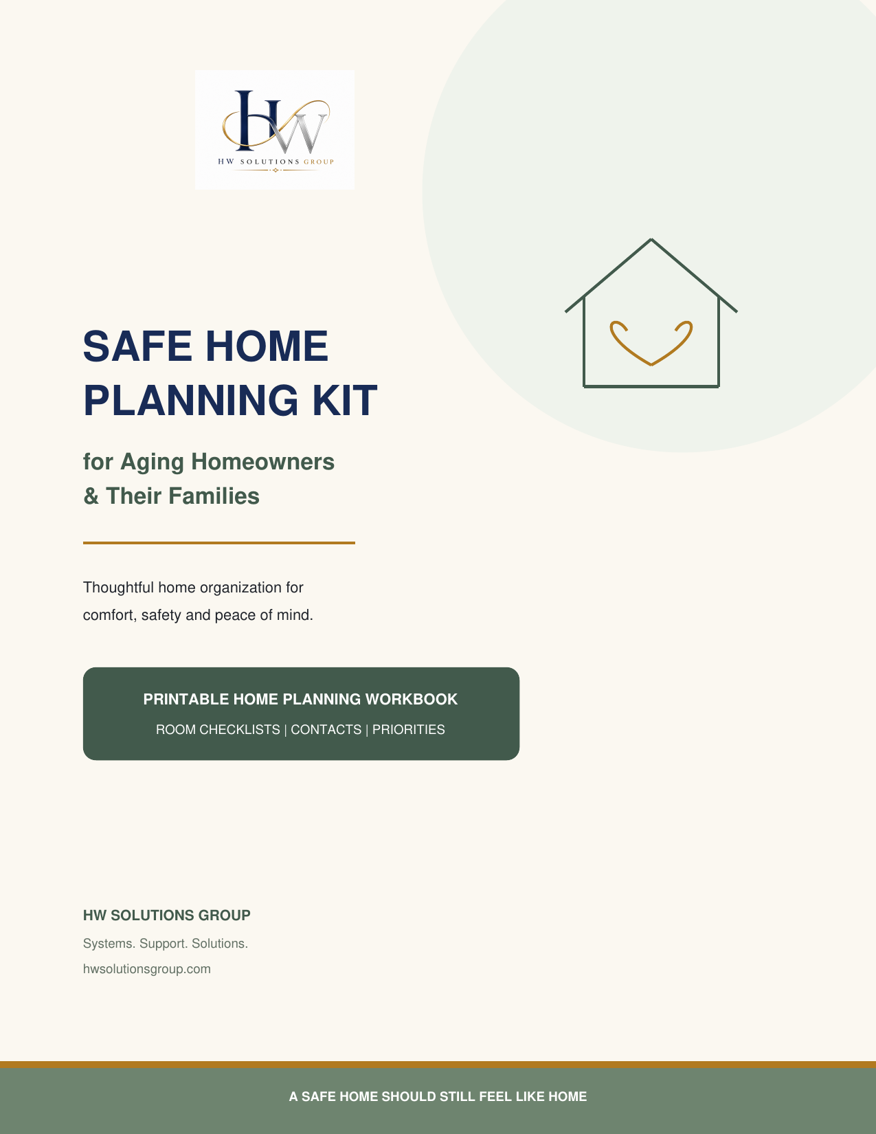Safe Home Planning Kit for Aging Homeowners & Families