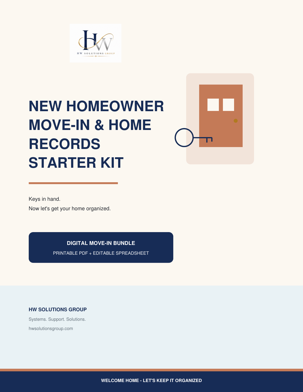 New Homeowner Move-In & Home Records Starter Kit