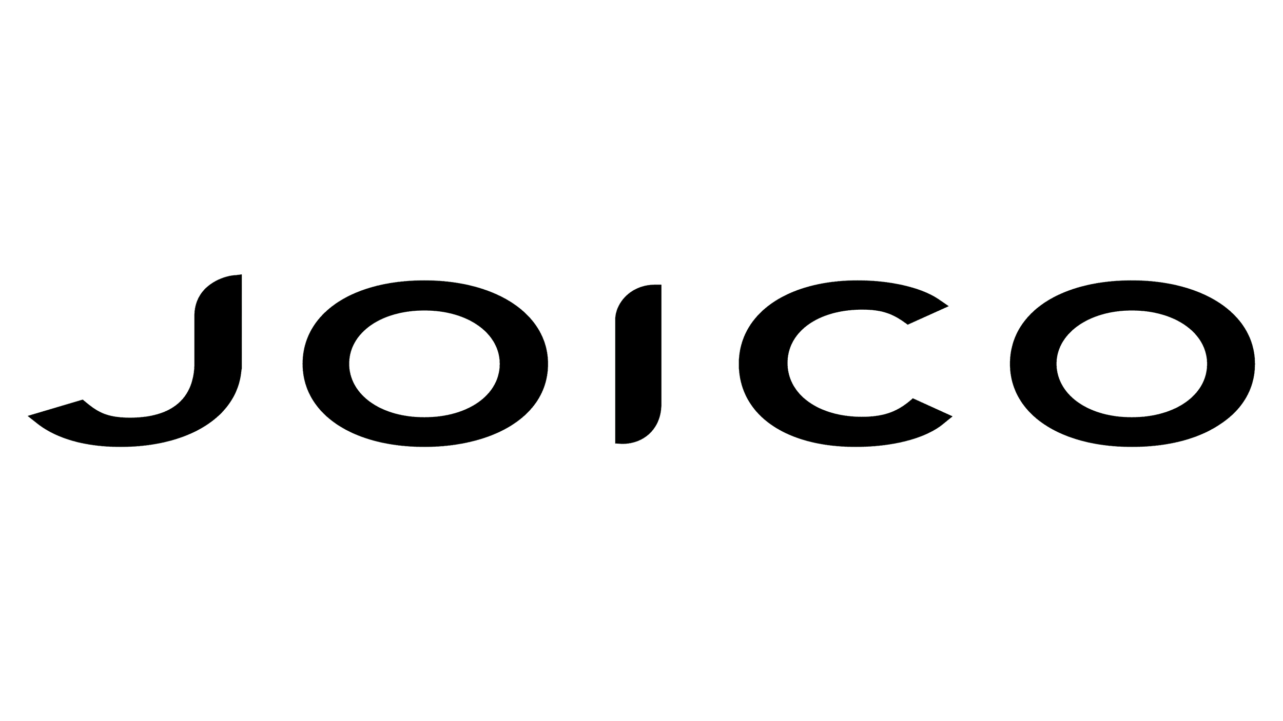 Black graphic displaying the outlined word “JOJCO.”