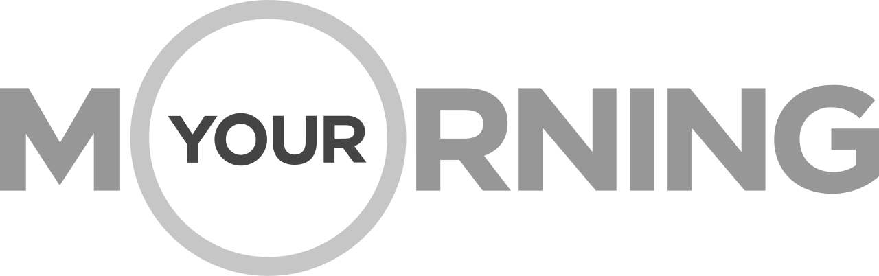 Stylized text logo reading 'Make Your Morning' with the words 'MAKE,' 'YOUR,' and 'MORNING' in black and gray, with a gray circle around the word 'YOUR'.