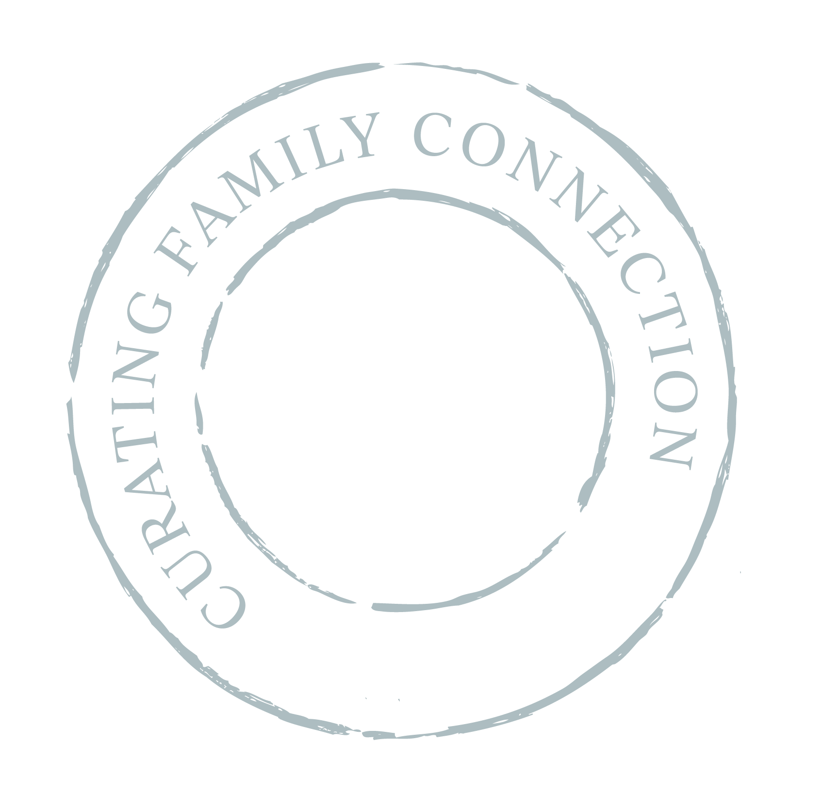 Close-up of a circular stamp with the text "CERTIFIED FAMILY CERTIFIED CONNIECTION" around the perimeter, printed in gray ink on a black background.