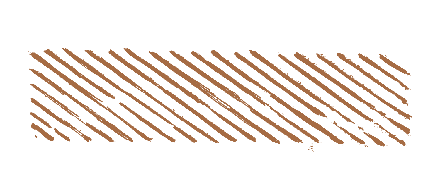 Brown, diagonal, brushstroke-style lines on a white background.