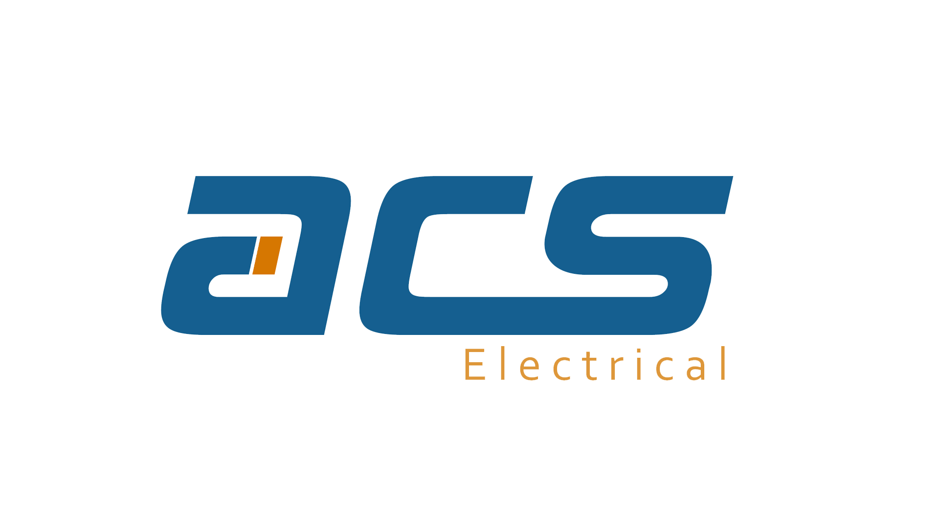 AC Electrical logo with blue and orange text on a black background.
