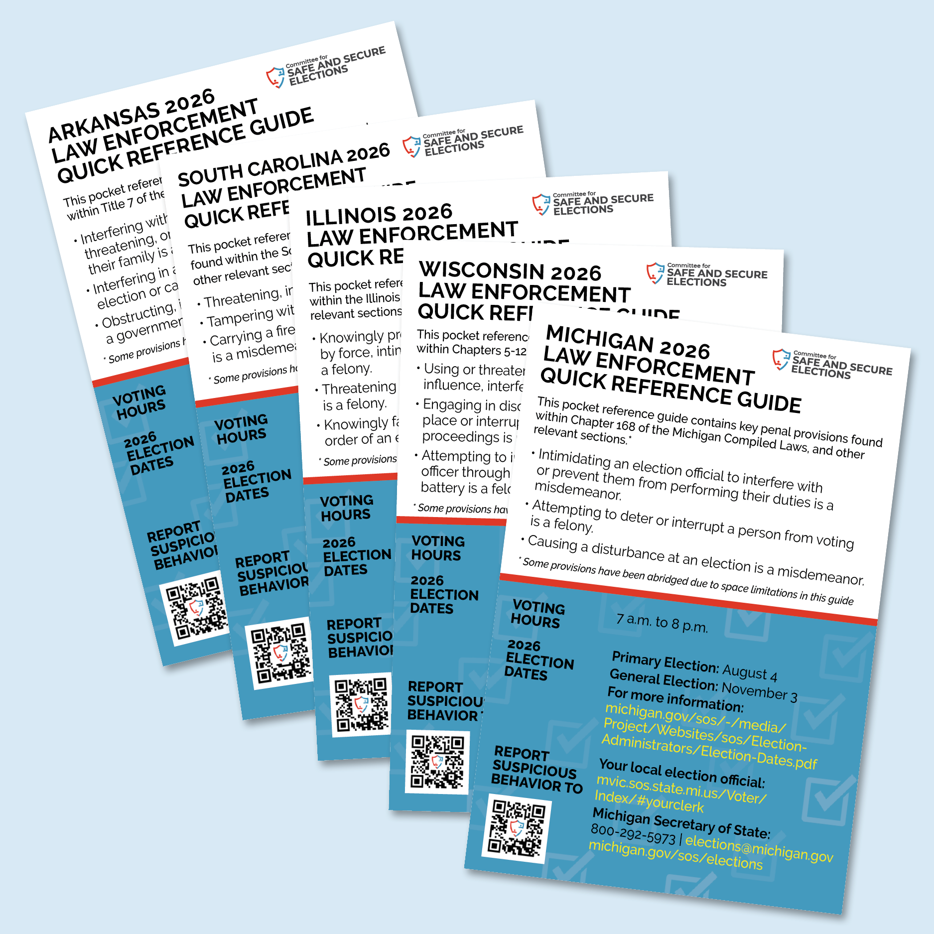 Law Enforcement Quick Reference Guides