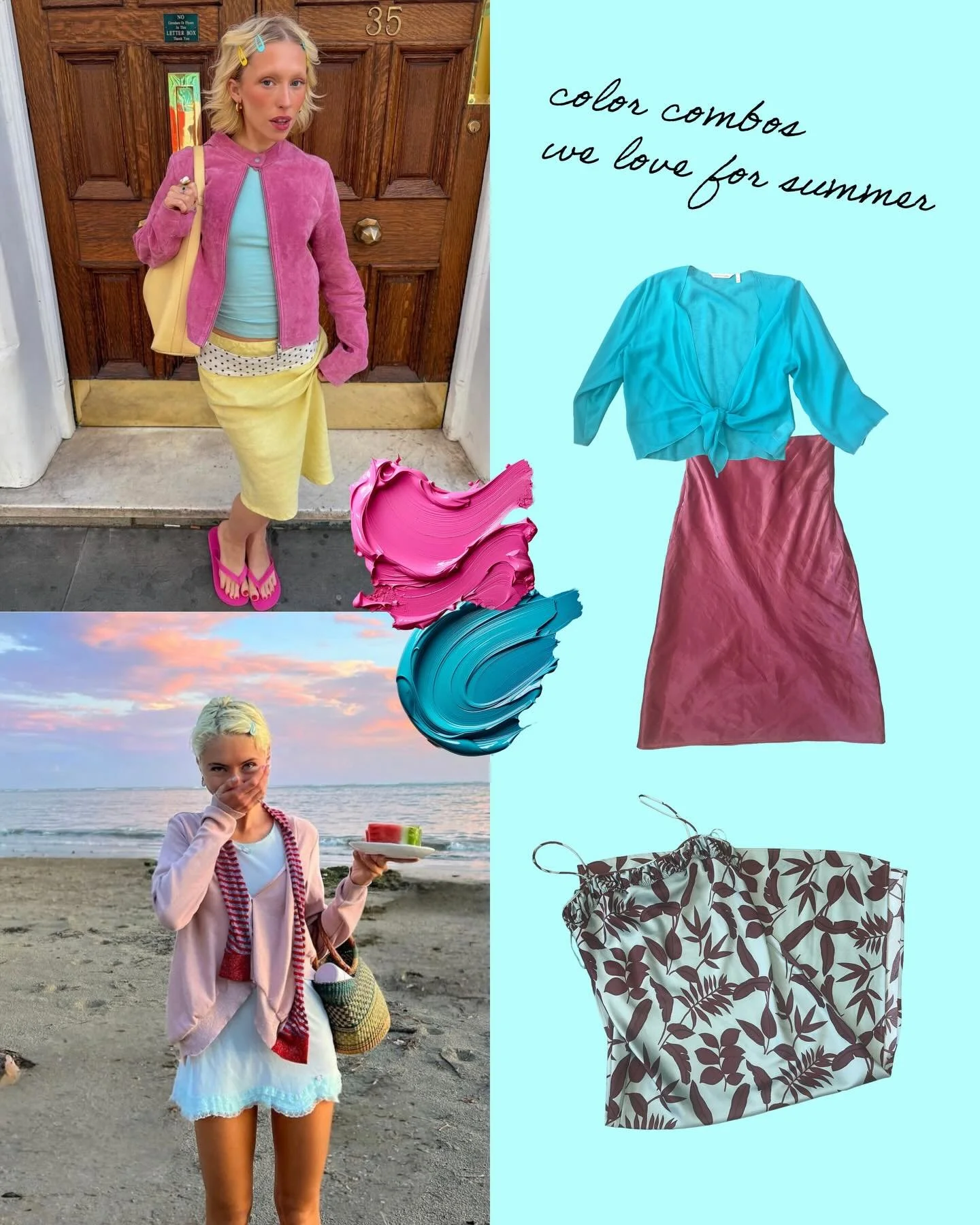 Our pieces x summer color combos 🍉 #styleguide #shopping #delawarebusiness