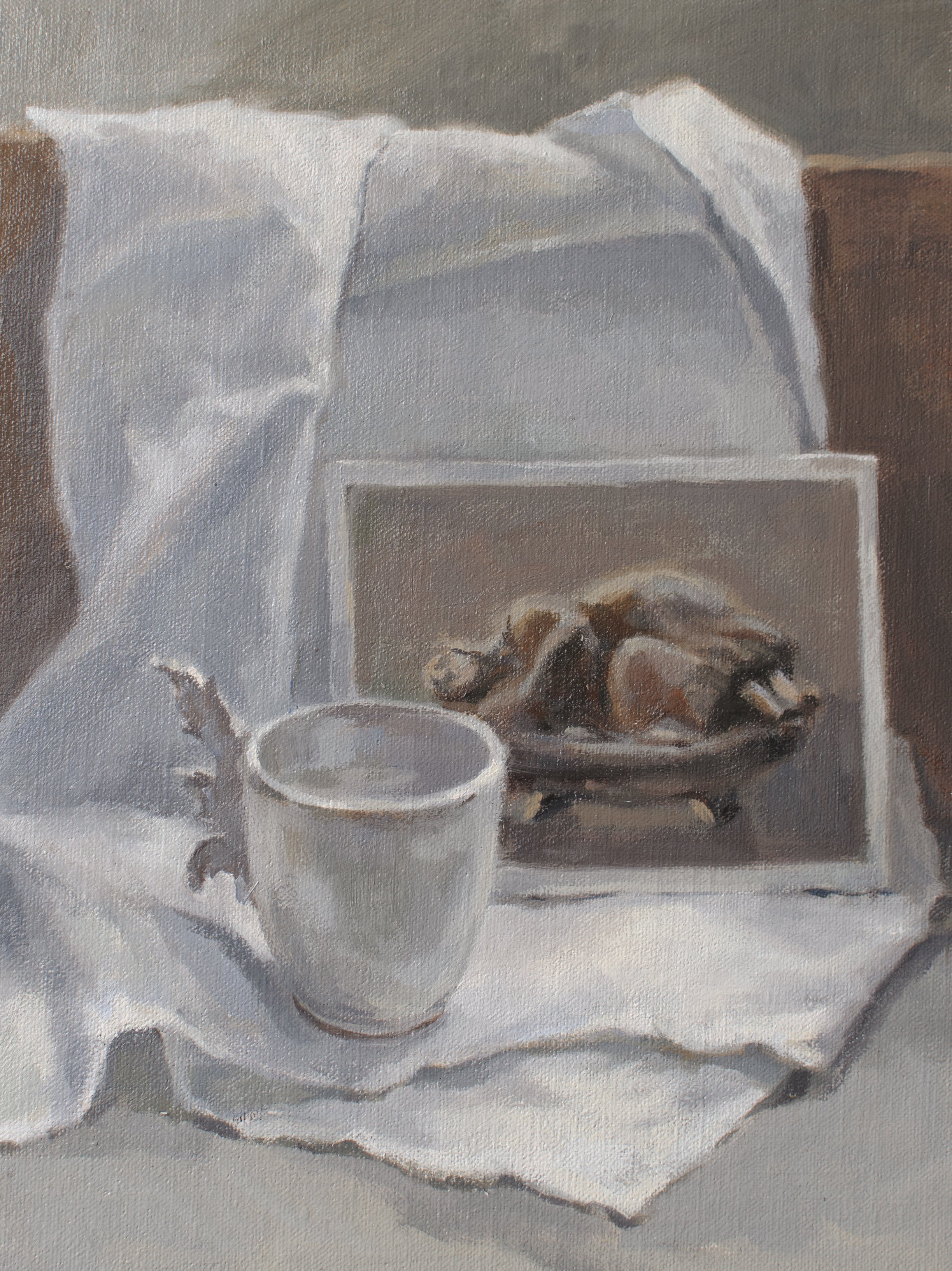 Pottery cup and The Sleeping Lady, 2023