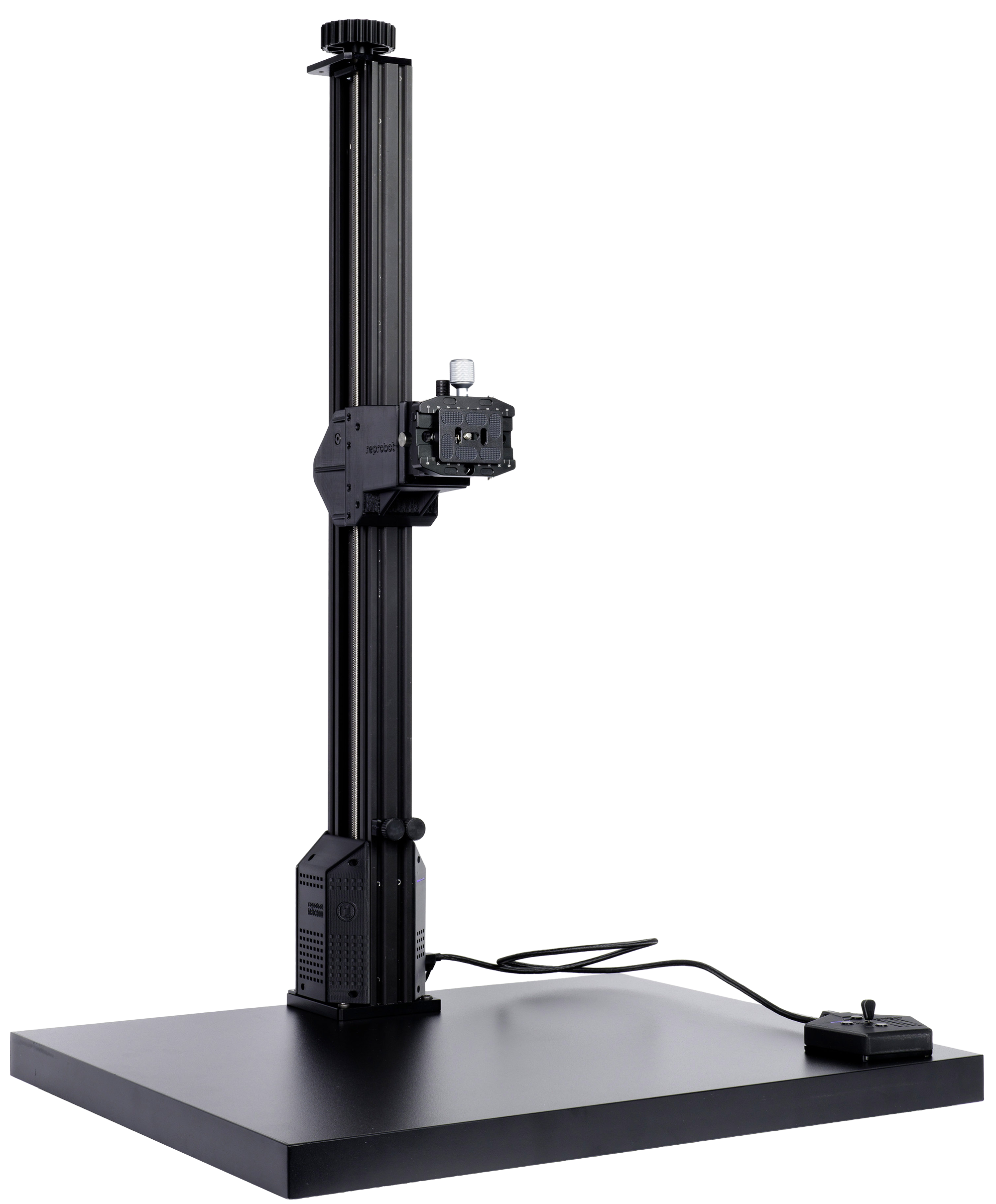MRC900 motorized reprographic column with desktop base and camera head