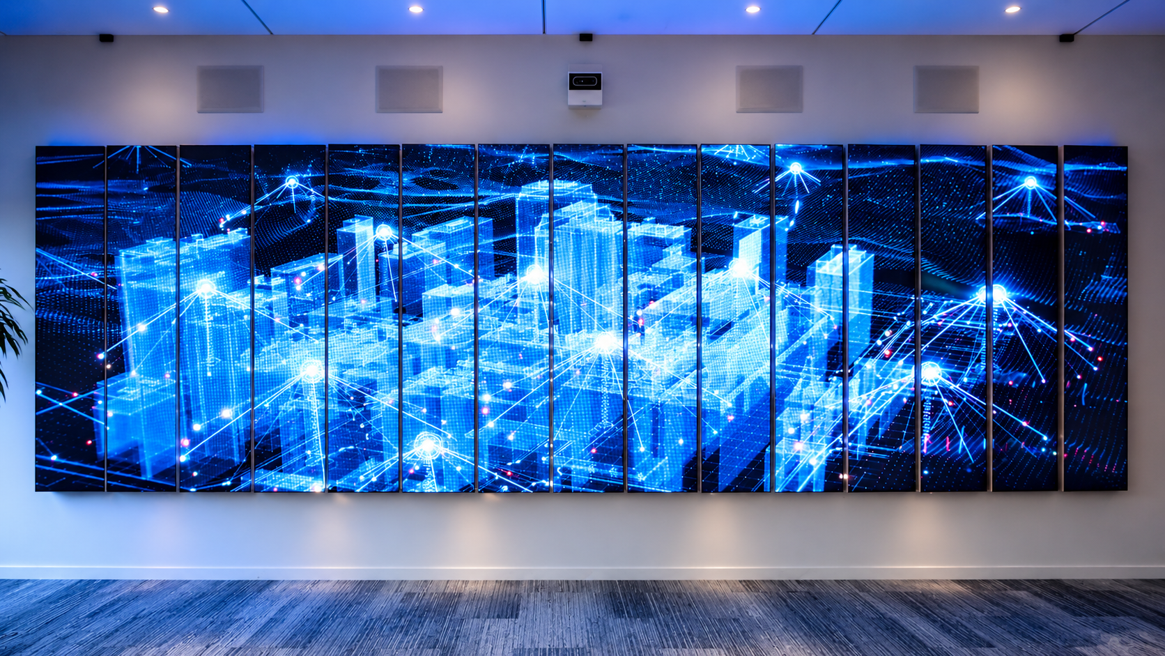 Neon Blue Digital City Wall.png