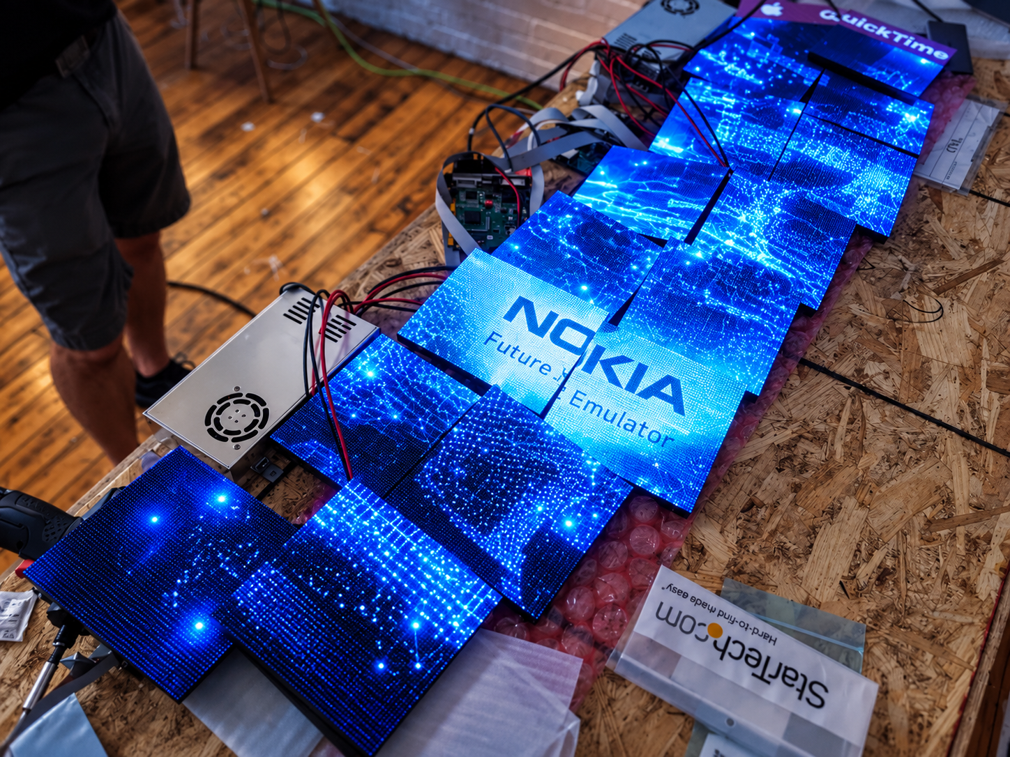 Blue LED Mosaic Workshop Display.png
