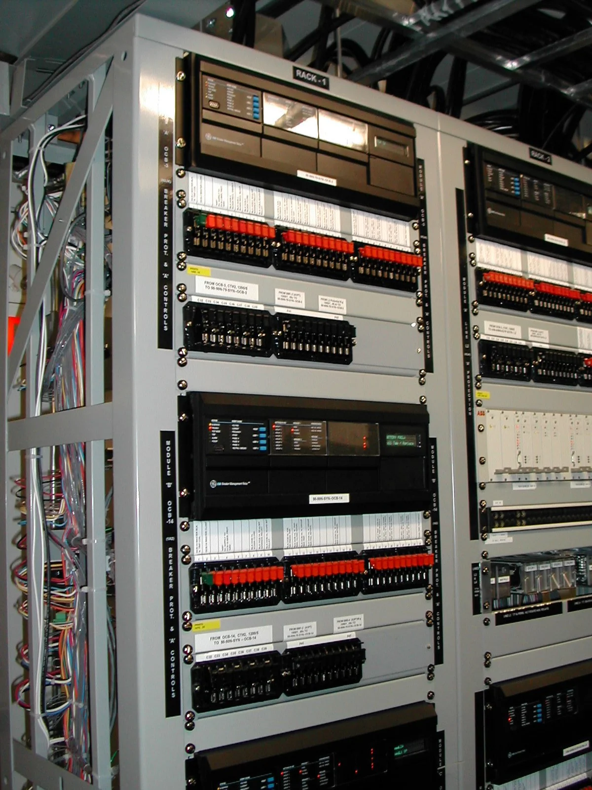 SCADA Control panel waring
