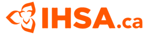 IHSA.ca logo with the slogan 'Work Safe for Life'