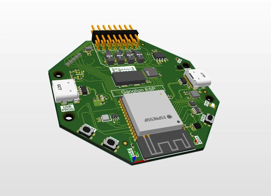 Redesign of OpenBCI Ganglion EEG Board With ESP32S3
