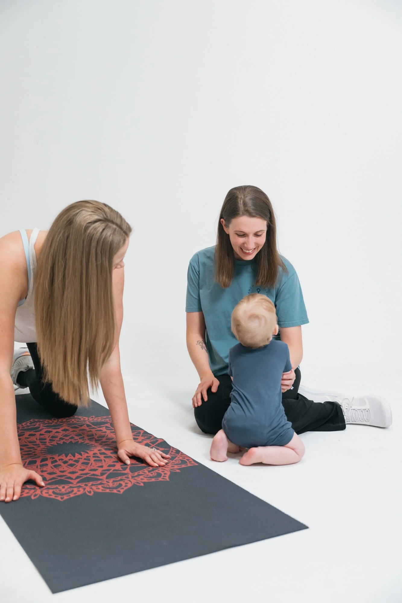 A pelvic floor therapist working with a patient in a pelvic floor therapy session