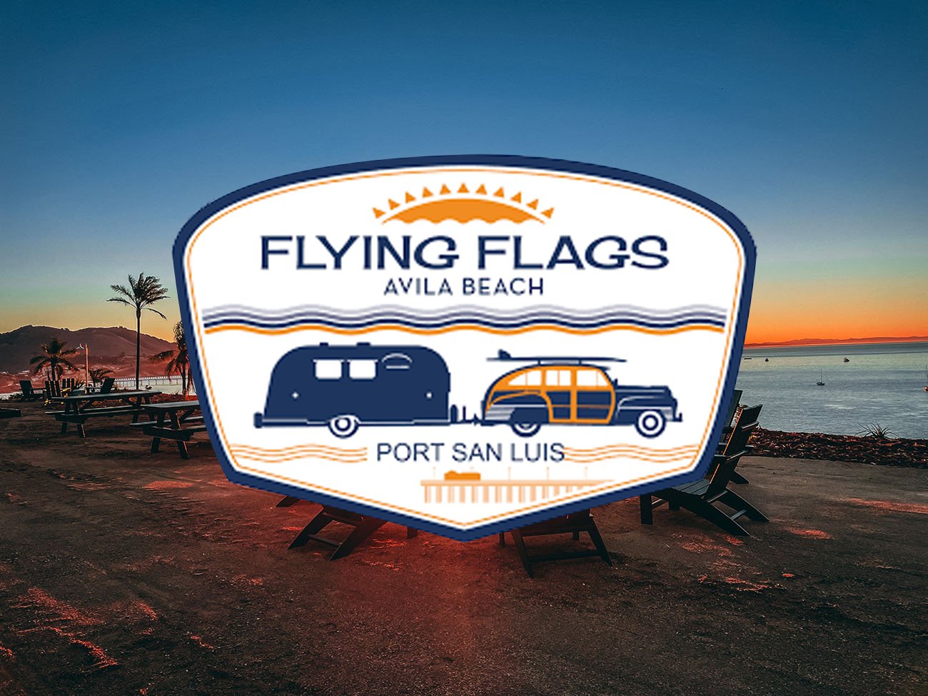 Flying Flags at Avila Beach