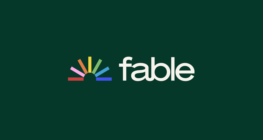 Logo for Fable Book Club app and online Bookstore - Link to find Swimming Pool Inside the Sun on Fable