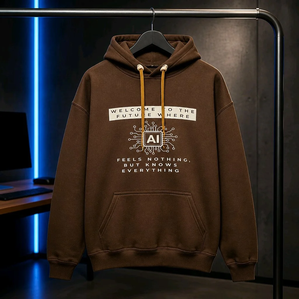 AI-Themed Futuristic Hoodie-XL