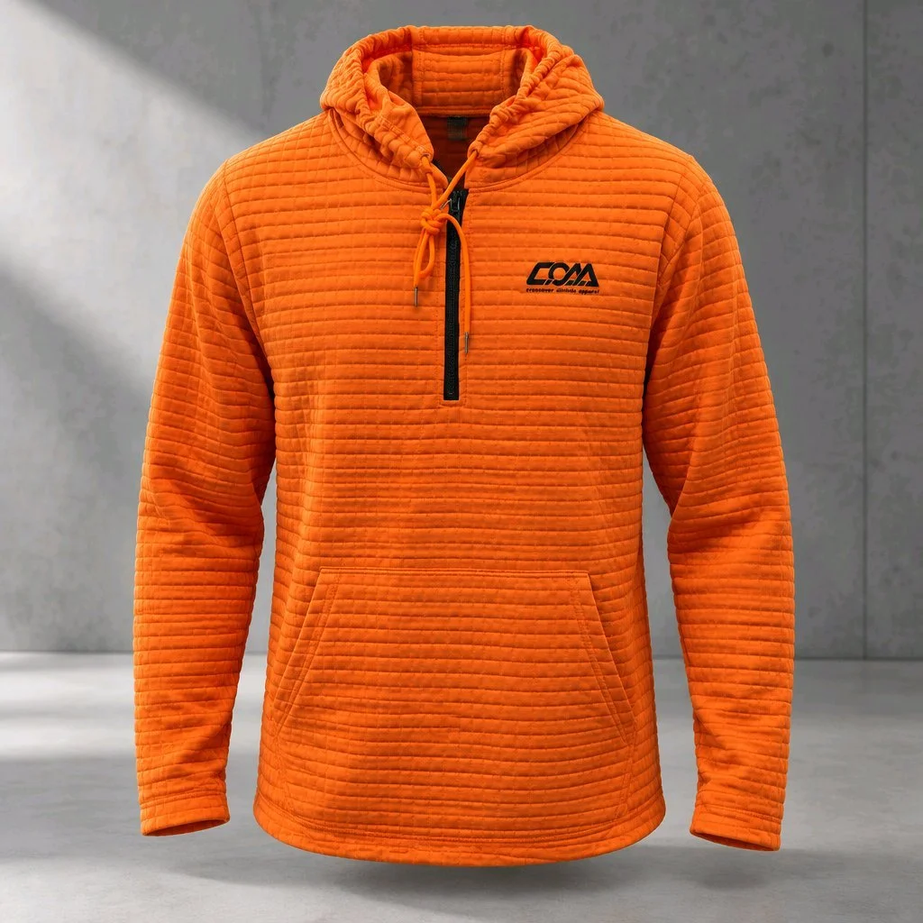 Vibrant Quilted Fleece Adventure Hoodie