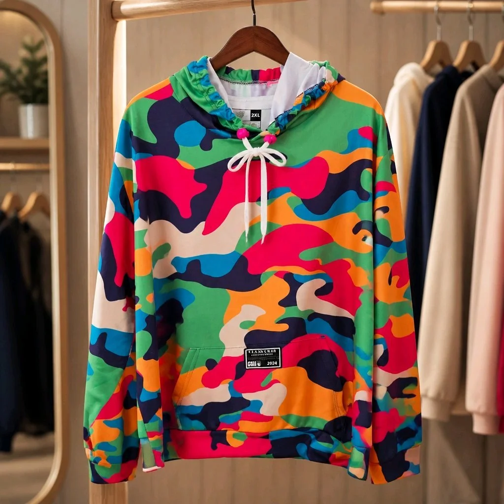 Vivid Camo-Lite Weight Hoodie