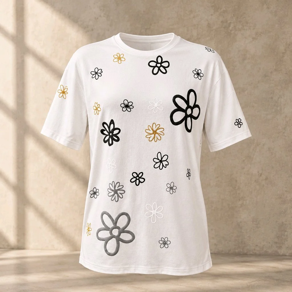 Floral Casual Comfort Tee
