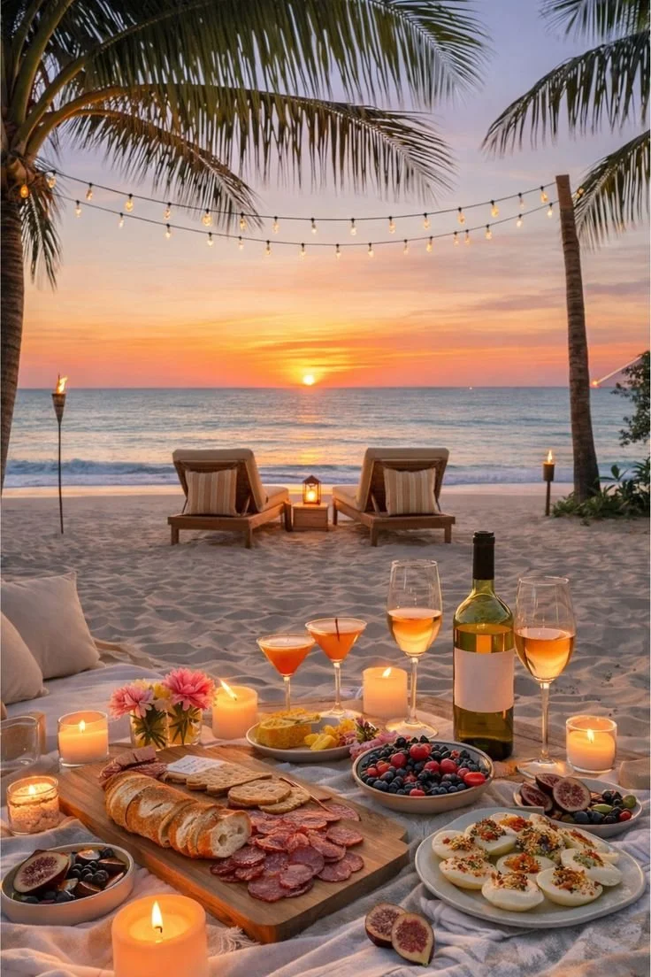 Romantic Beach Picnic at Sunset.jpg