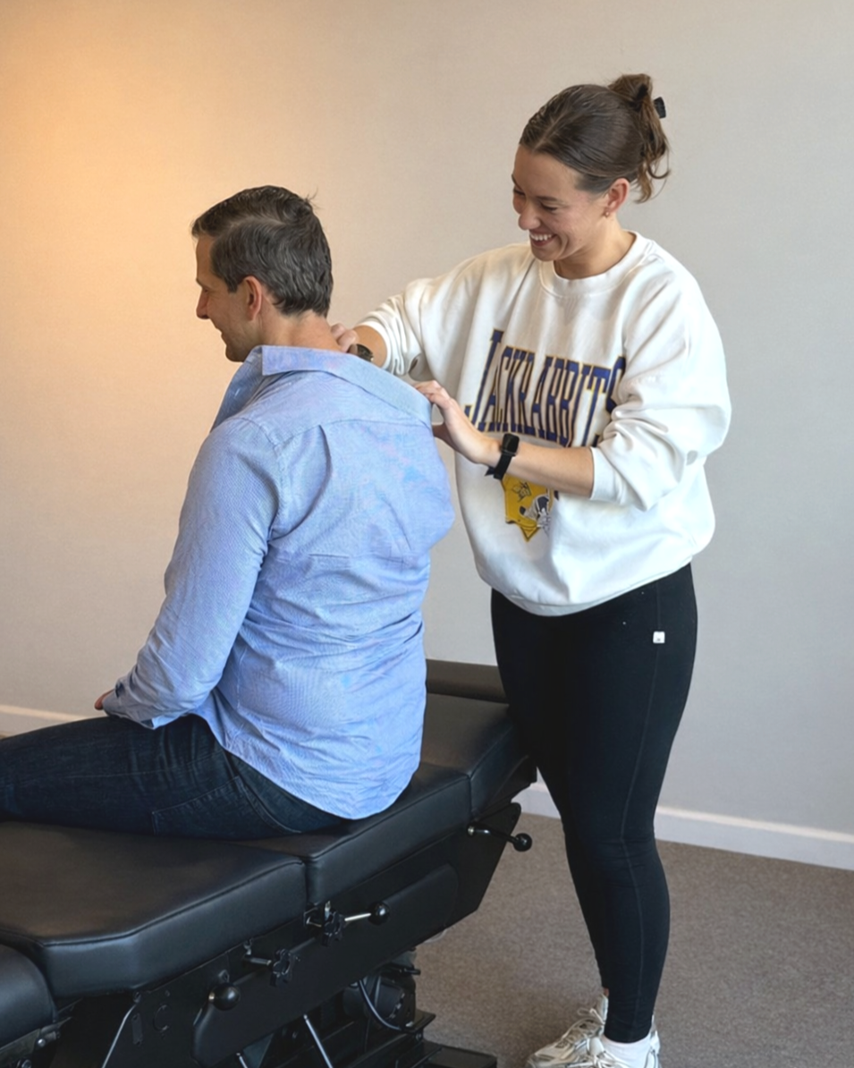 Scaping for muscles, chiropractic care