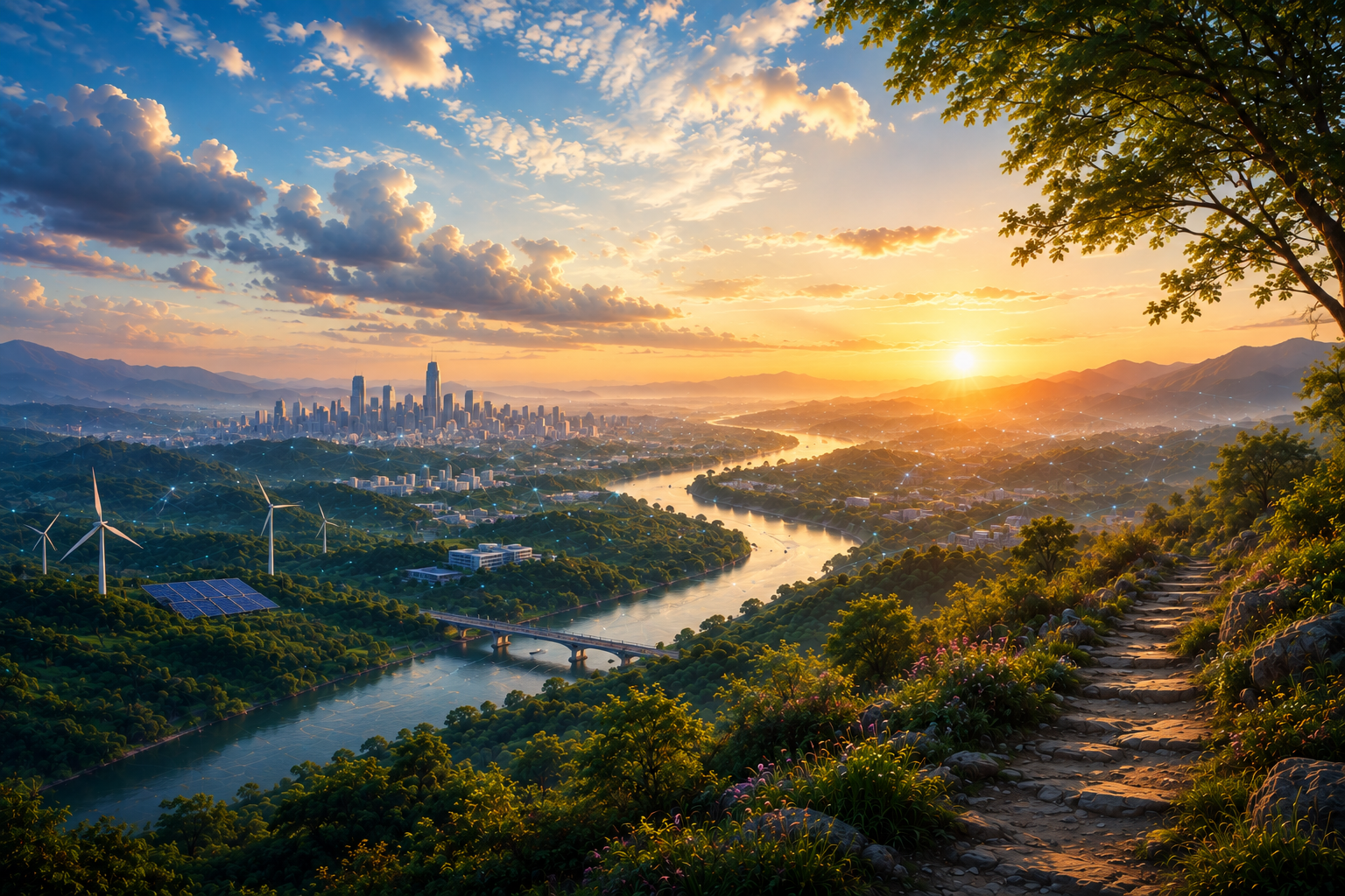 Indian cityscape representing India's growing innovation ecosystem and startup landscape.