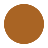 Solid brown circle on a white background.