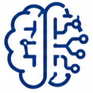 A stylized illustration of a human brain with circuit-like lines representing neural connections and technology.
