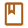 A blank white image with a brown border and an icon of a closed book at the top left corner.