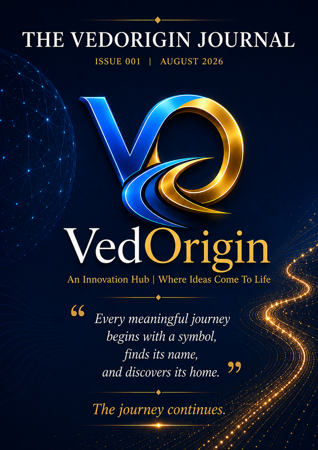 The VedOrigin Journal Issue 001 August 2026 cover