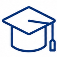 Icon of a graduation cap.