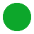 Green circle on a white background