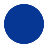 Solid blue circle on a white background.
