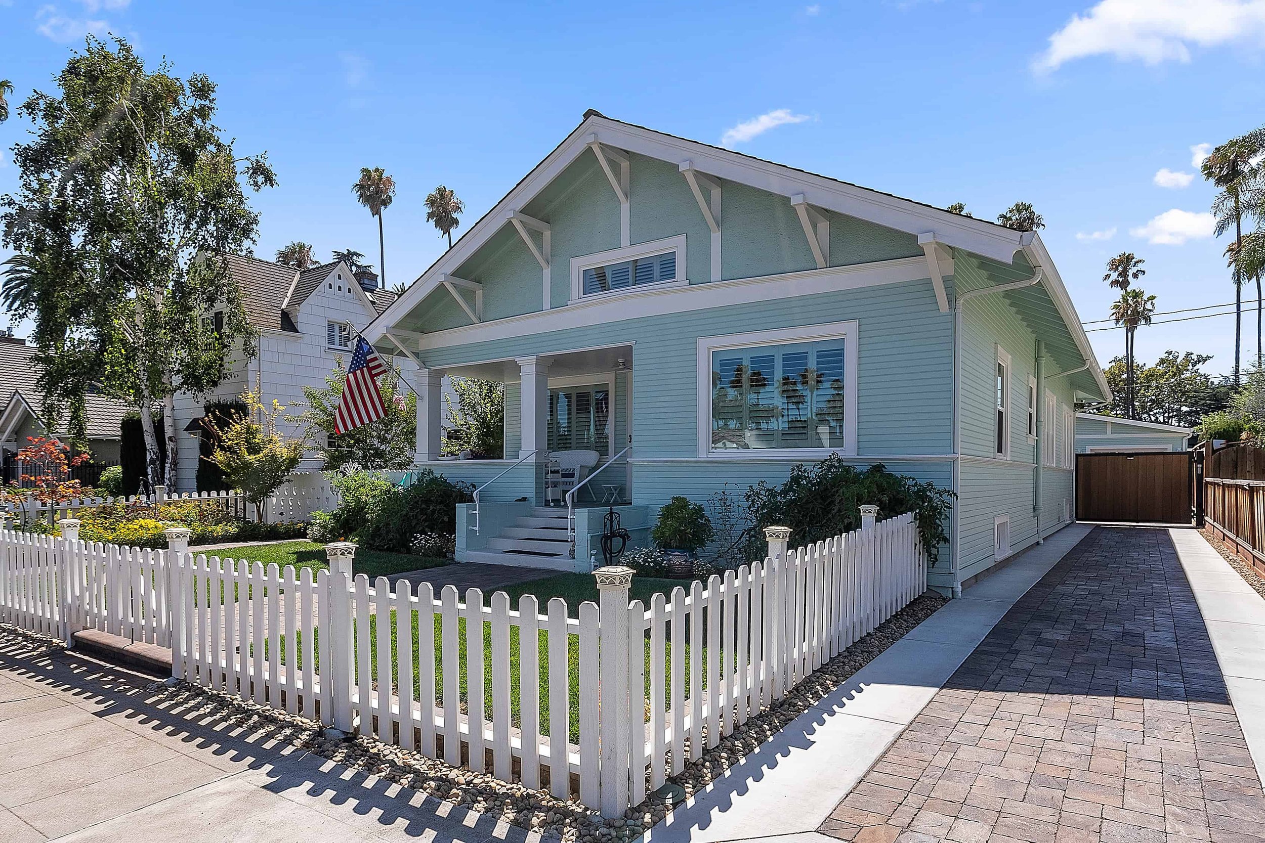 Mint Green house repainted and repaired.