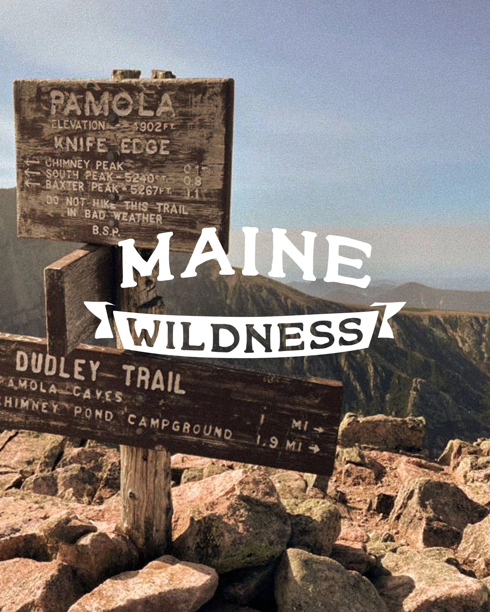 maine wildness wordmark