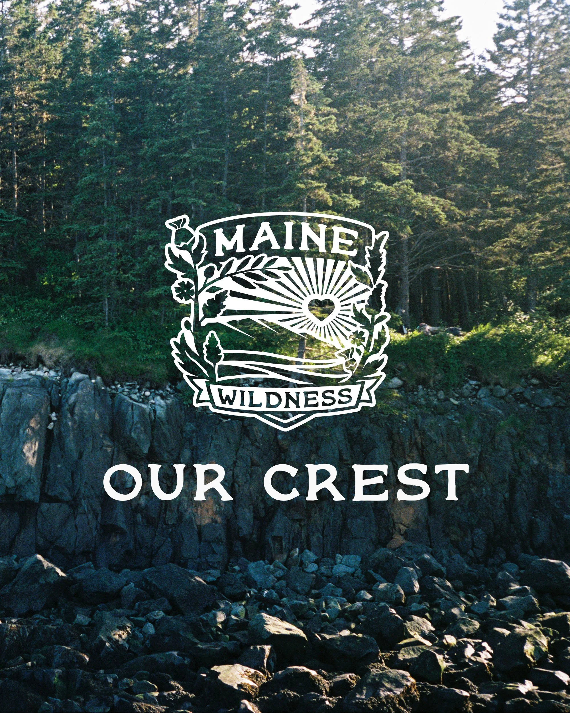 maine wildness crest imagery
