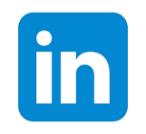 LinkedIn logo with a blue background and white 'in' text