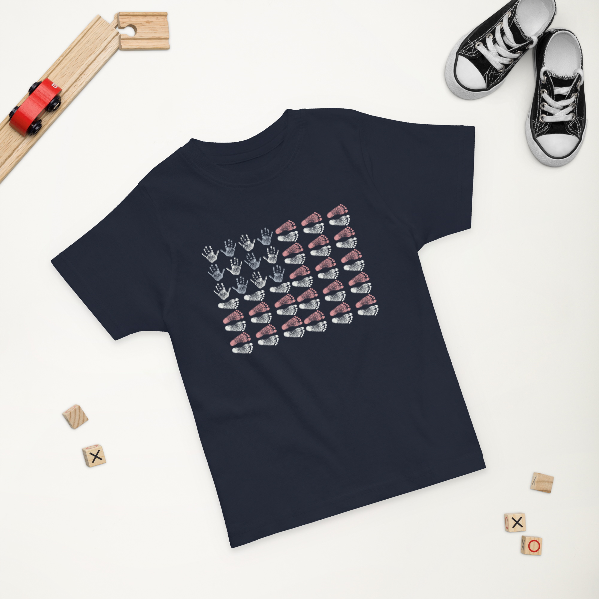Tiny Hands, Tiny Feet, Big Courage NICU Toddler T-Shirt