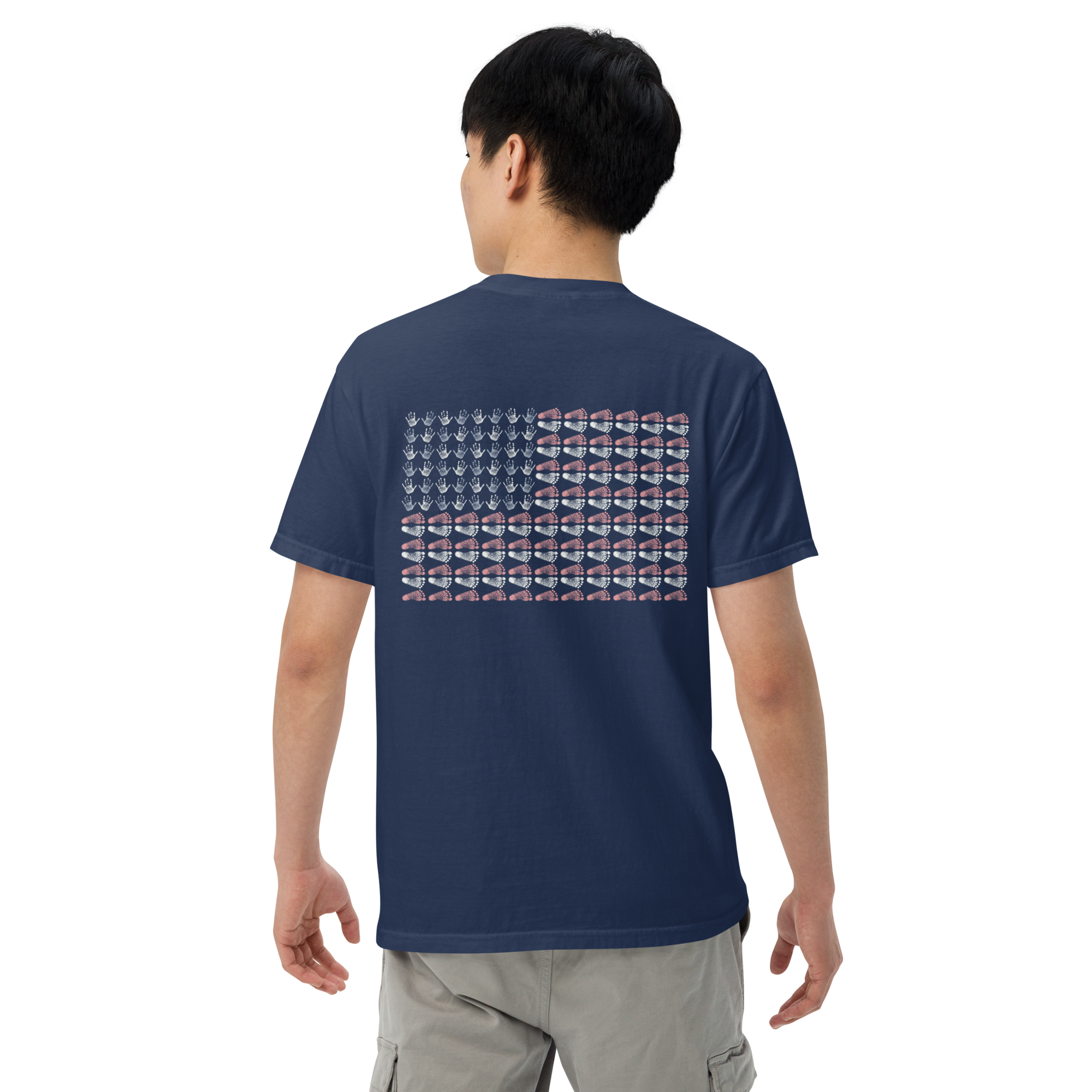 Tiny Hands. Tiny Feet. Big Courage. Adult T-shirt